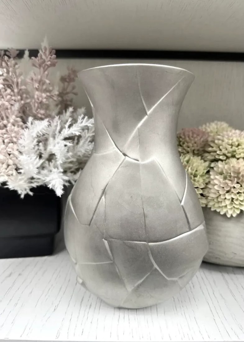 Dror Benshertrit for Rosenthal Germany, Vases of Phases Silver Porcelain Vase - 3