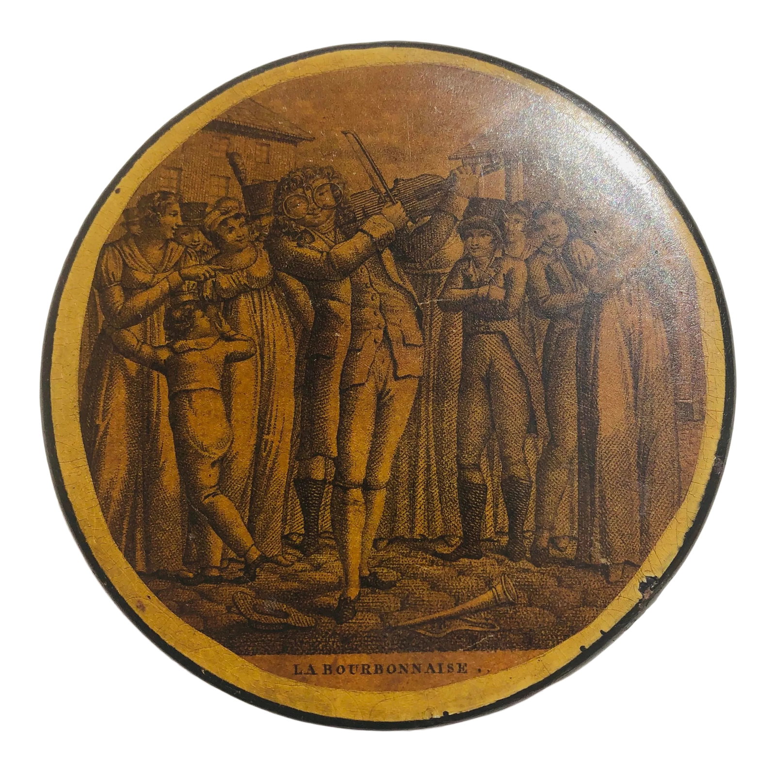 Early 19th Century French Papier-Mâché Patch Box (1 of 5)