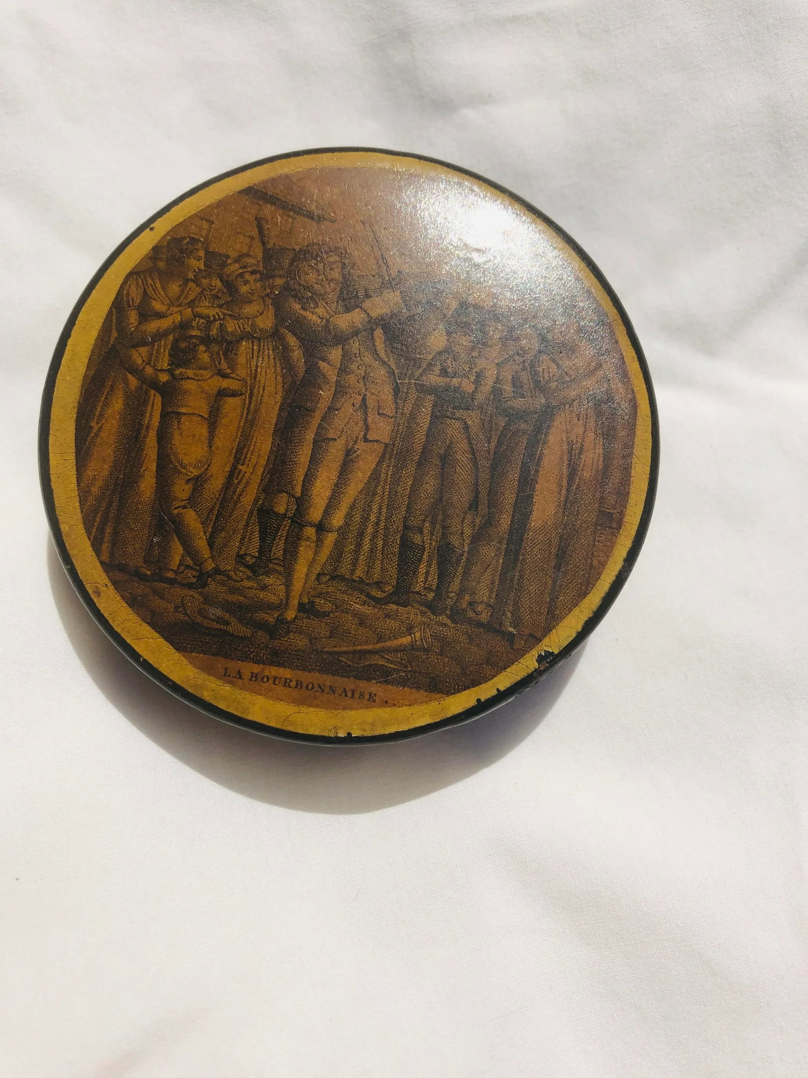Early 19th Century French Papier-Mâché Patch Box - 2