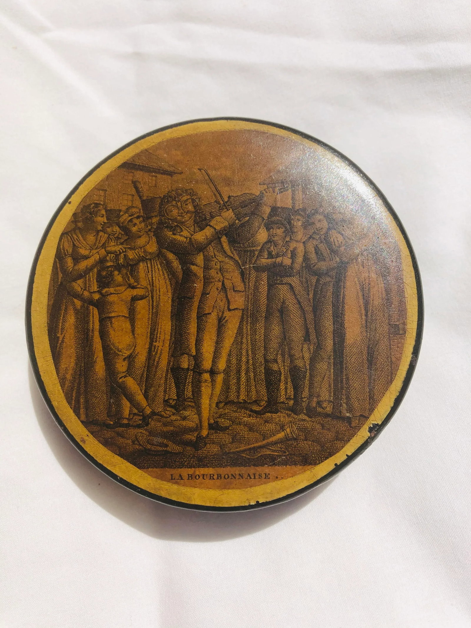 Early 19th Century French Papier-Mâché Patch Box - 5