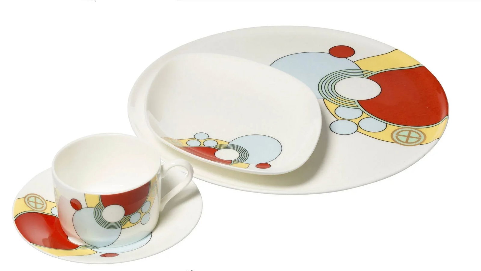 Frank Lloyd Wright Imperial Hotel Dinnerware, Tokyo "” Designed Circa 1922- 64 Pieces - 5