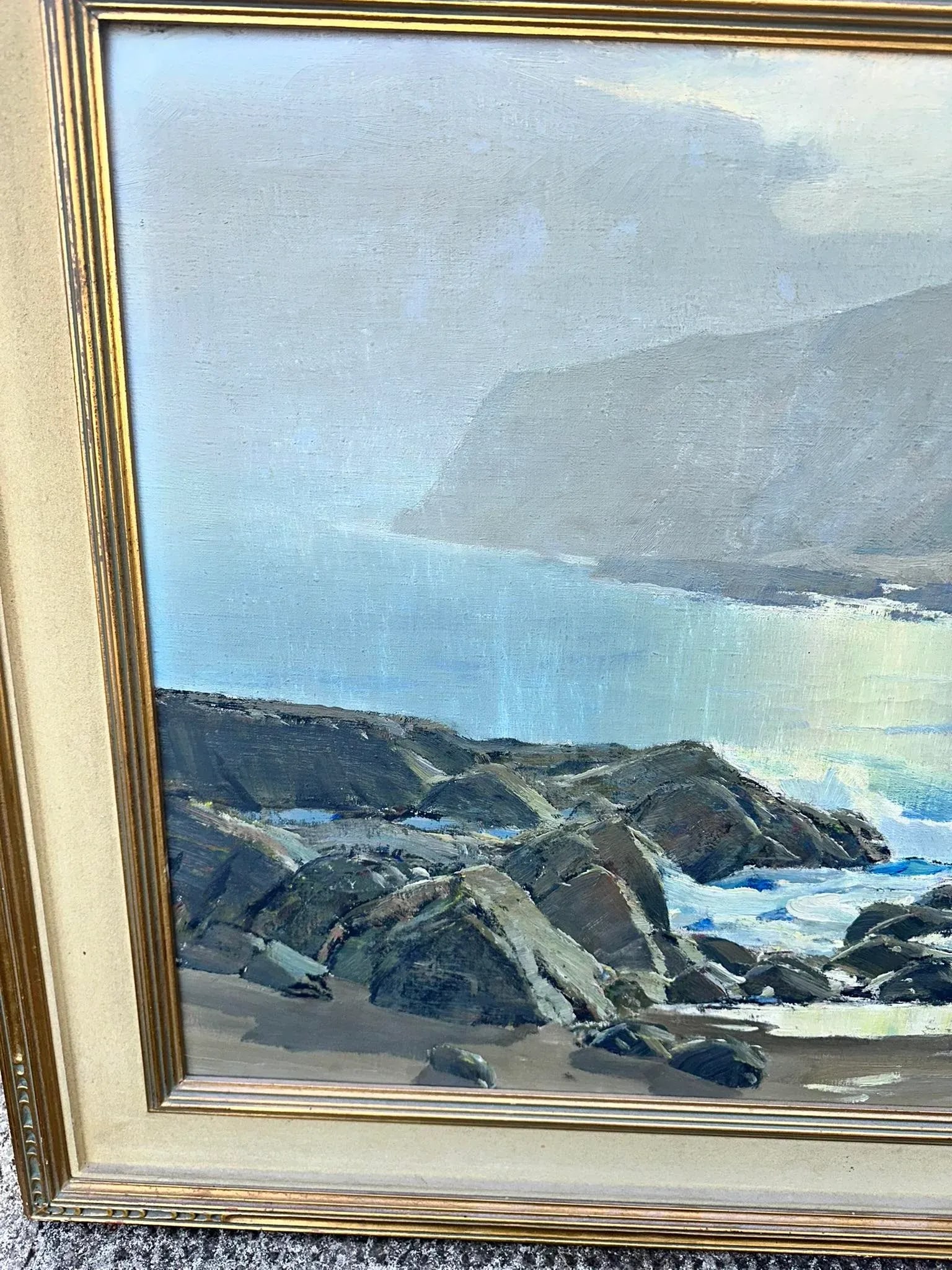 Mid 20th Century Paul Lauritz Ca. Original Oil Painting on Canvas. Palos Verdes, Ca., Framed - 4