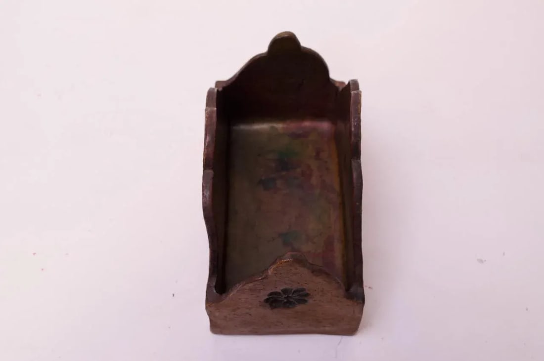 Studio Pottery Incised Stoneware Box Signed "Polk 70" - 7