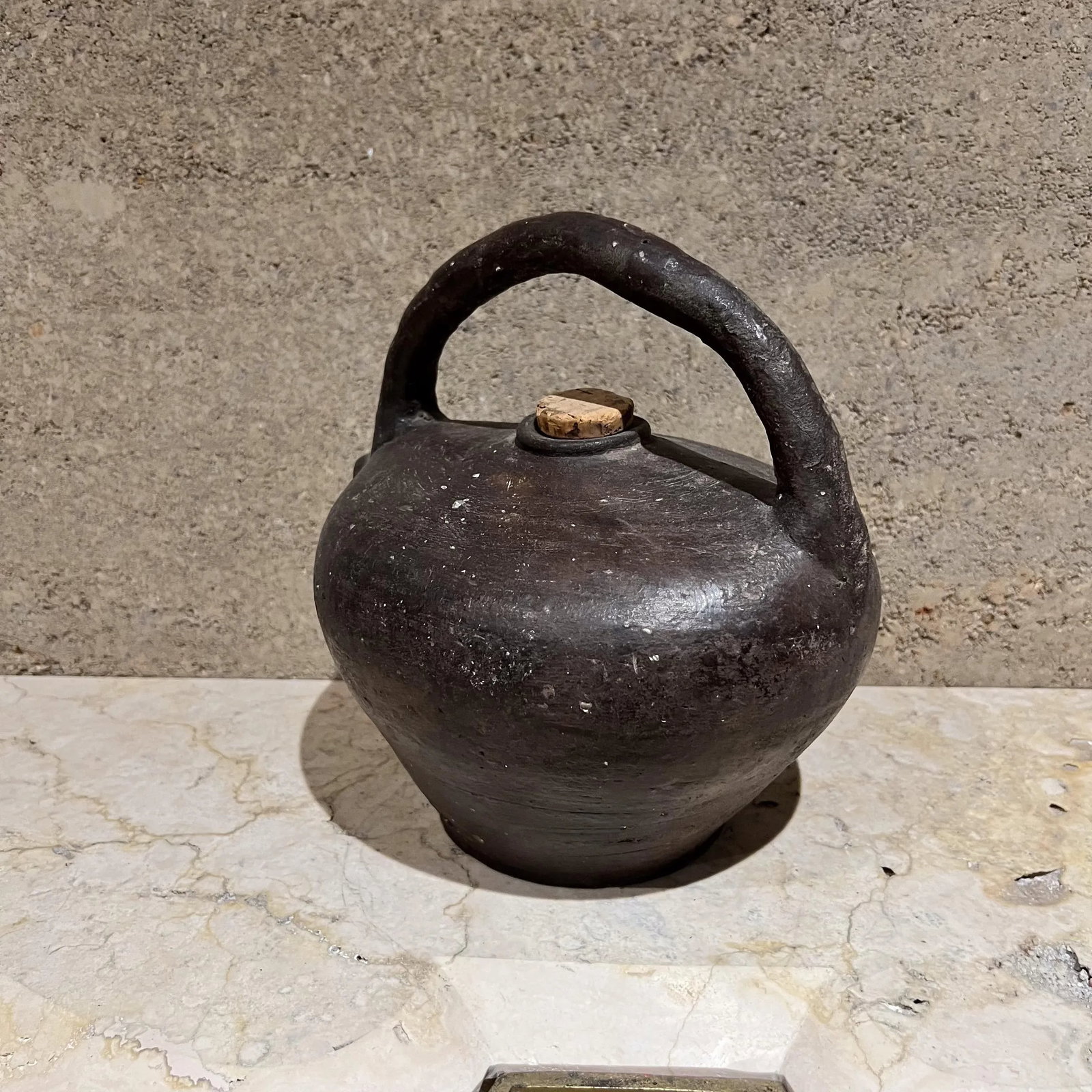 19th Century French Pottery Handmade Antique Jug Vessel - 11