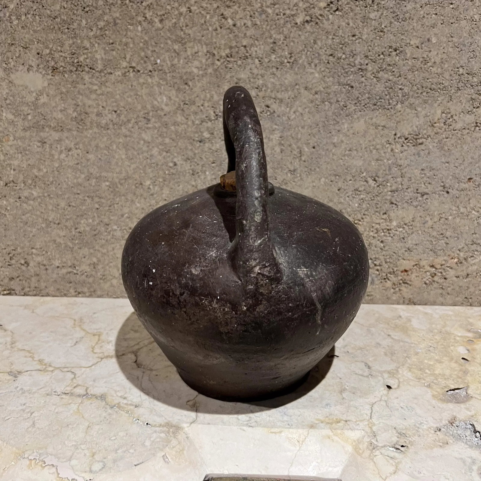 19th Century French Pottery Handmade Antique Jug Vessel - 3