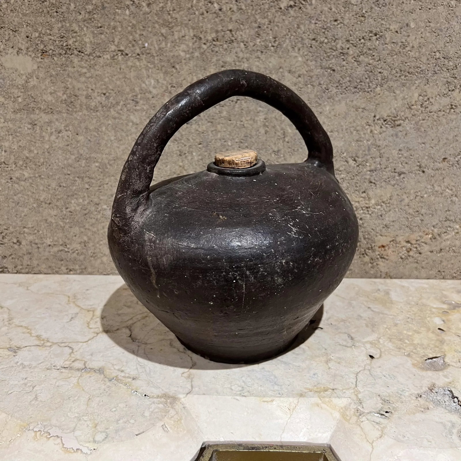 19th Century French Pottery Handmade Antique Jug Vessel - 4