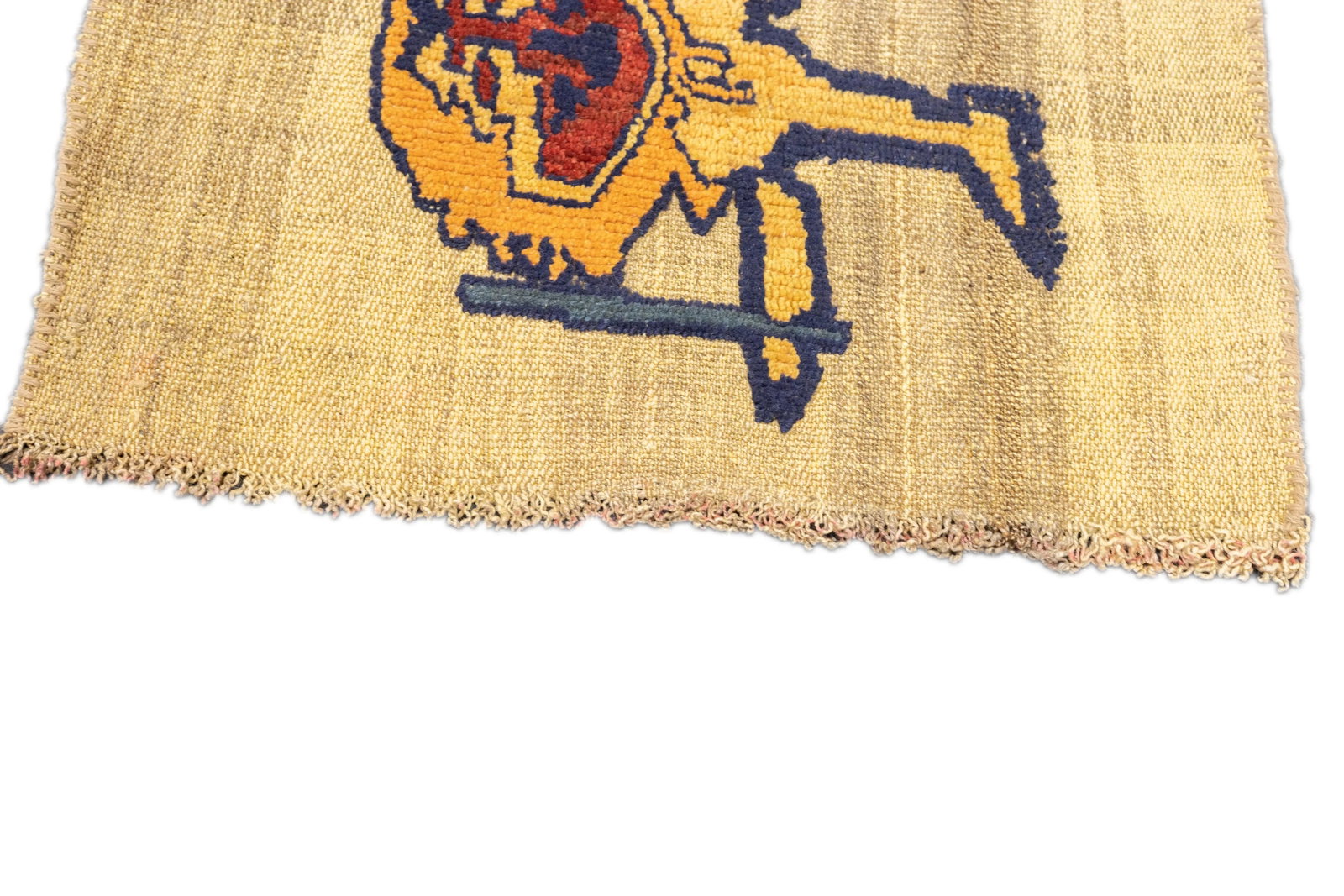 Antique Handwoven Gabbeh Palas Textile Art - 12