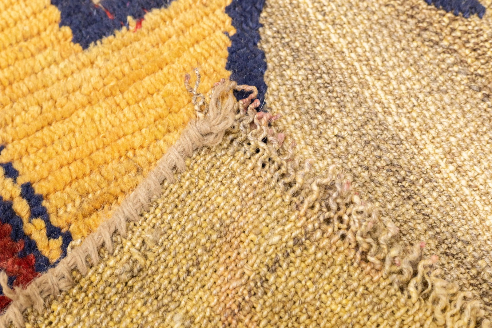 Antique Handwoven Gabbeh Palas Textile Art - 3