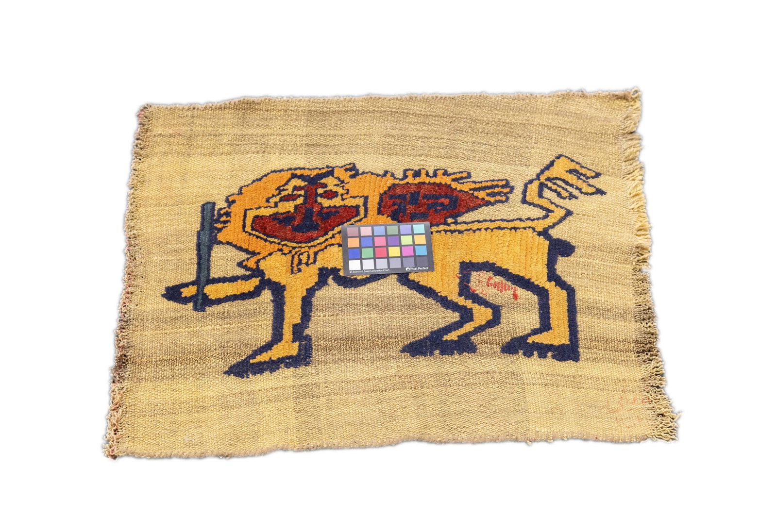 Antique Handwoven Gabbeh Palas Textile Art - 5