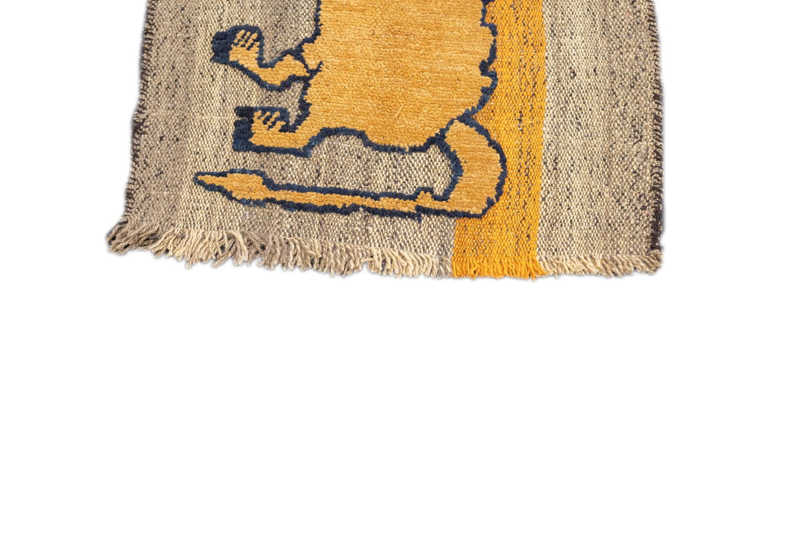 Antique Handwoven Gabbeh Palas Textile Art - 3