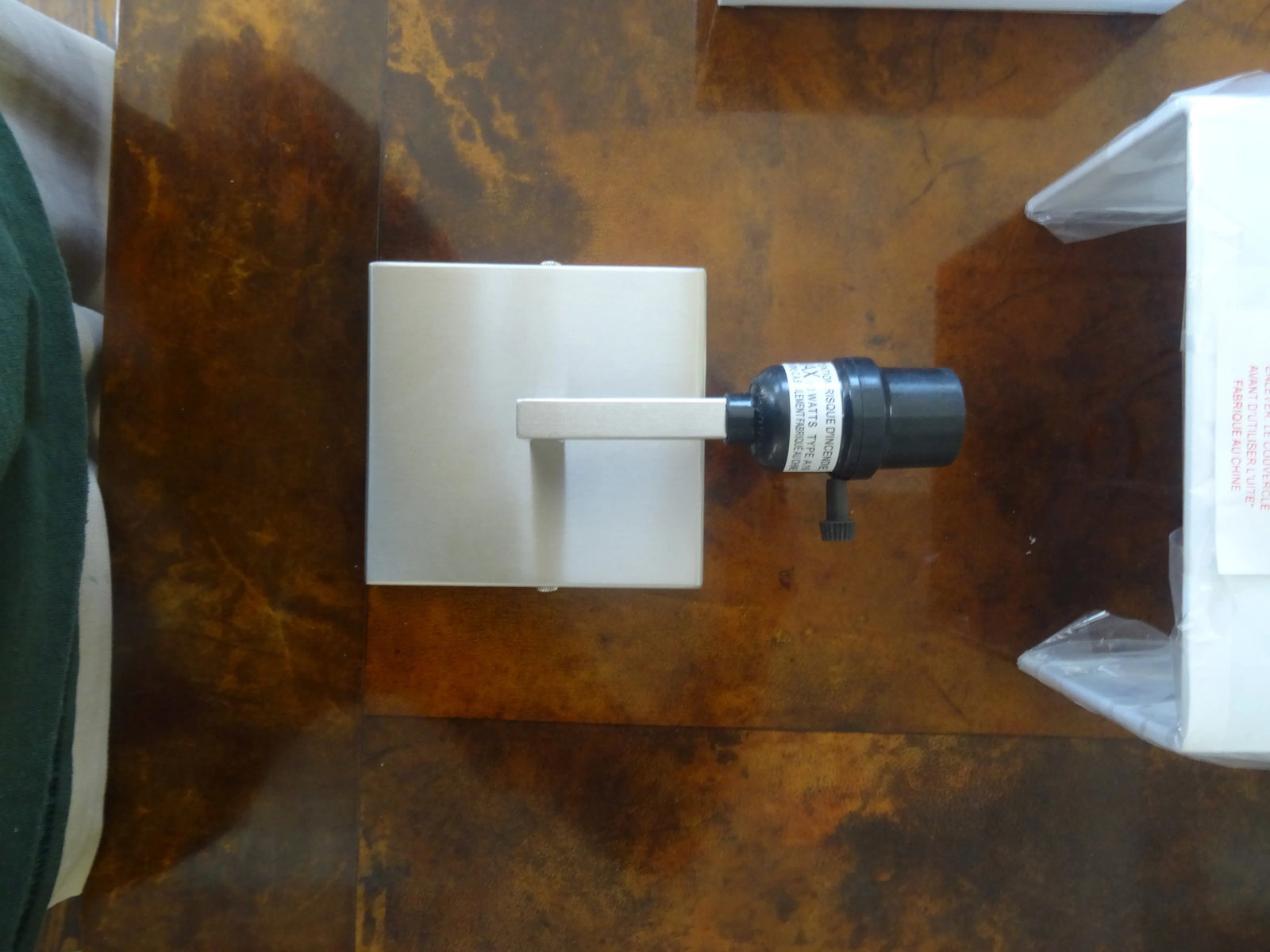 George Kovacs Modern Brushed Nickel Sconces - a Pair - 3