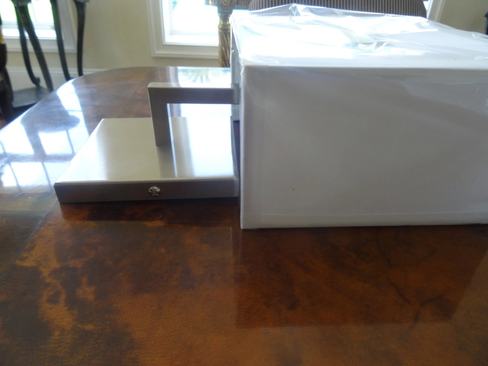 George Kovacs Modern Brushed Nickel Sconces - a Pair - 4