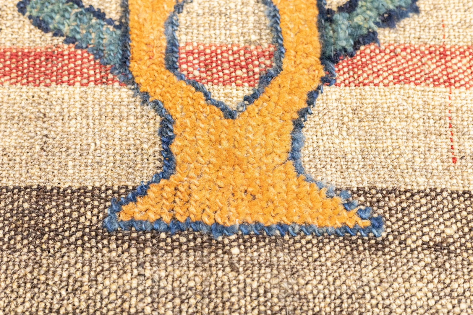 Antique Handwoven Gabbeh Palas Textile Art - 9