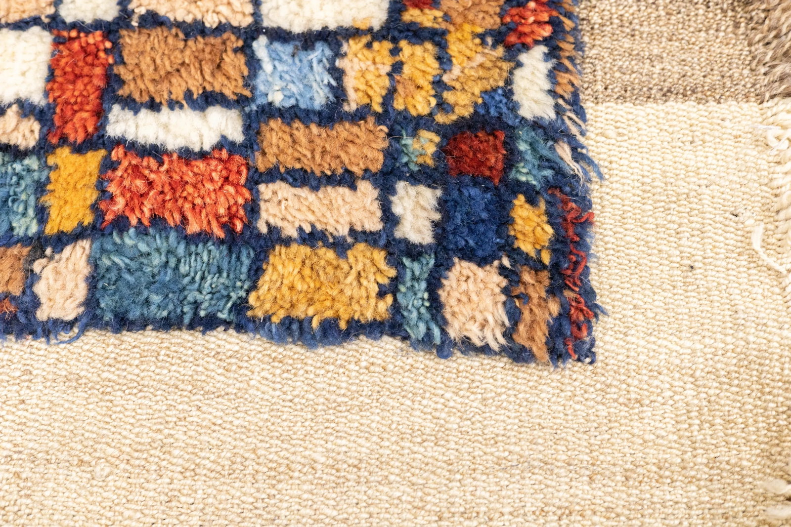 Antique Handwoven Gabbeh Palas Textile Art - 8