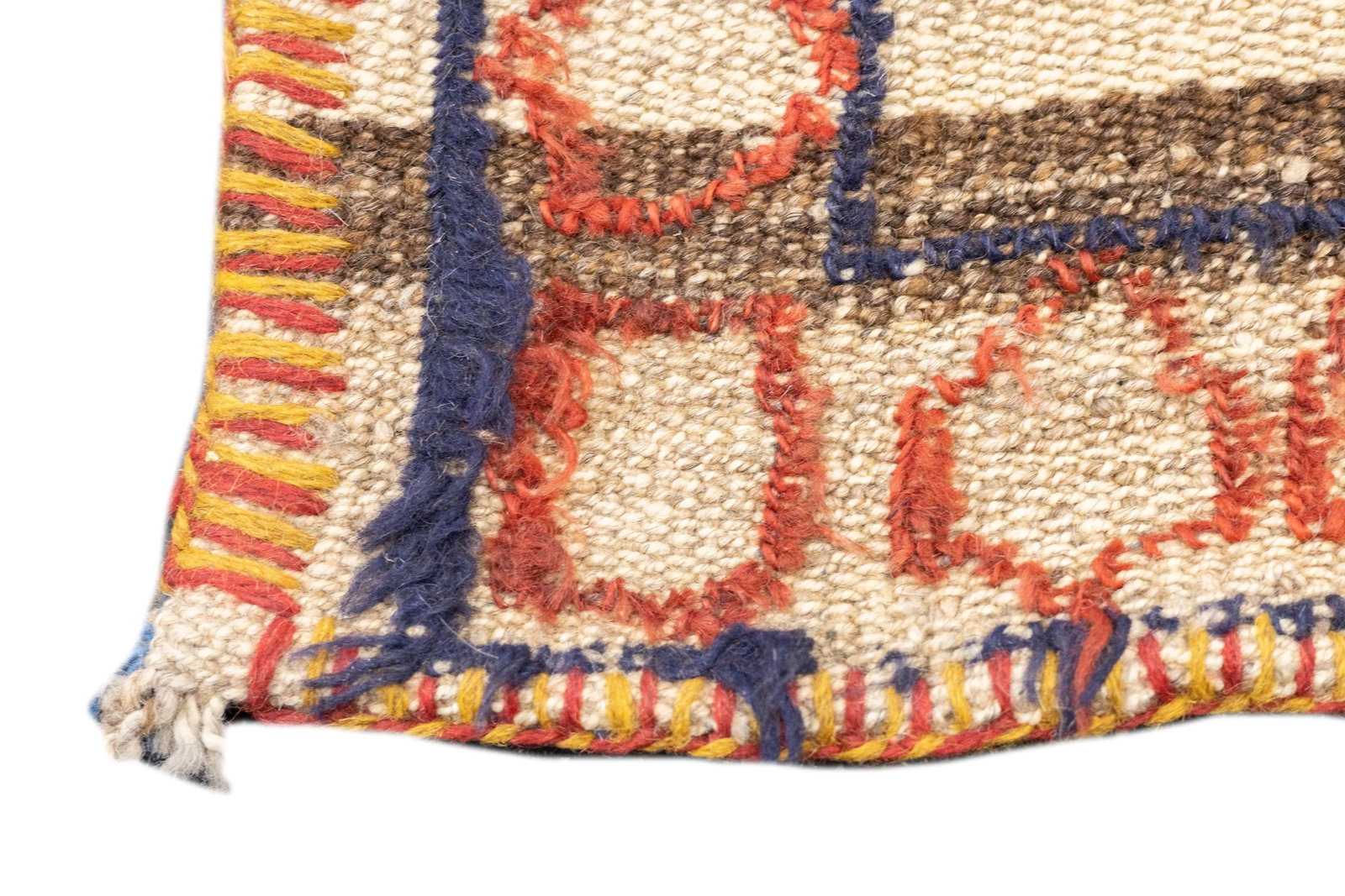 Antique Handwoven Gabbeh Palas Textile Art - 11