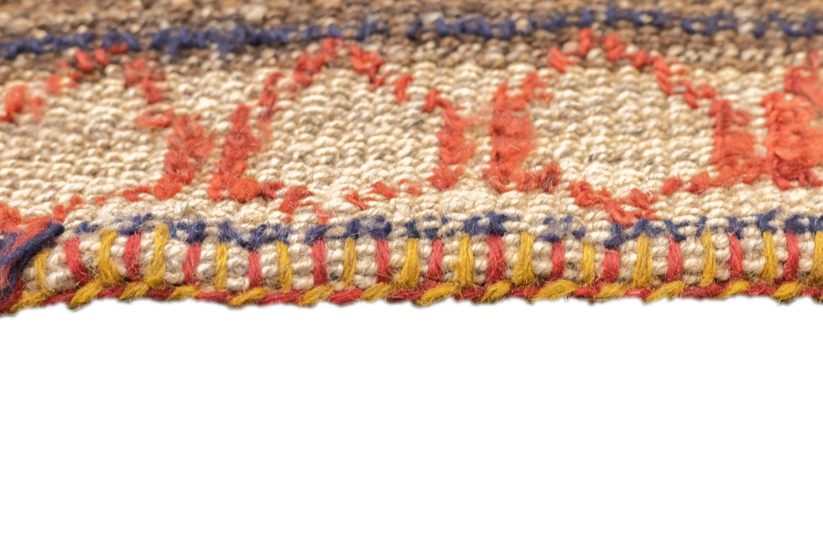 Antique Handwoven Gabbeh Palas Textile Art - 9