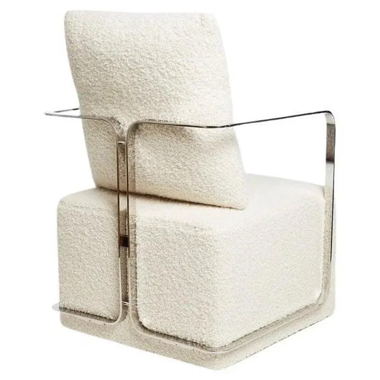 Silla Armchair, Lazzarini & Pickering, Marta Sala Editions, Polished Stainless - 3