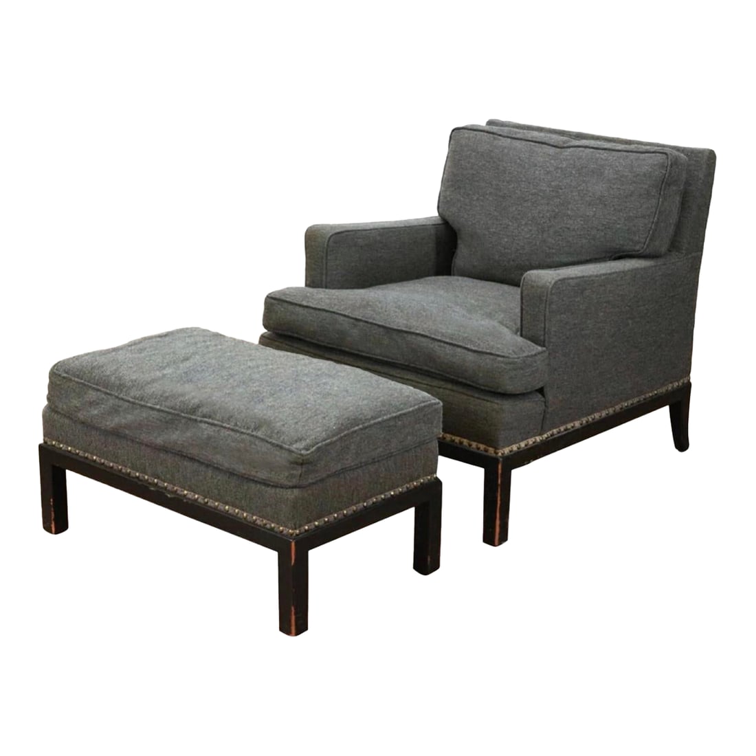 Tommi Parzinger Originals Modern Armchair and Ottoman, Club Chair, 1958 (1 of 5)