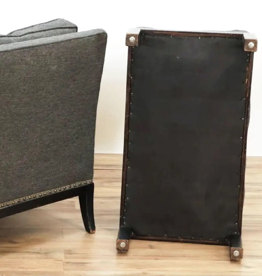 Tommi Parzinger Originals Modern Armchair and Ottoman, Club Chair, 1958 - 2