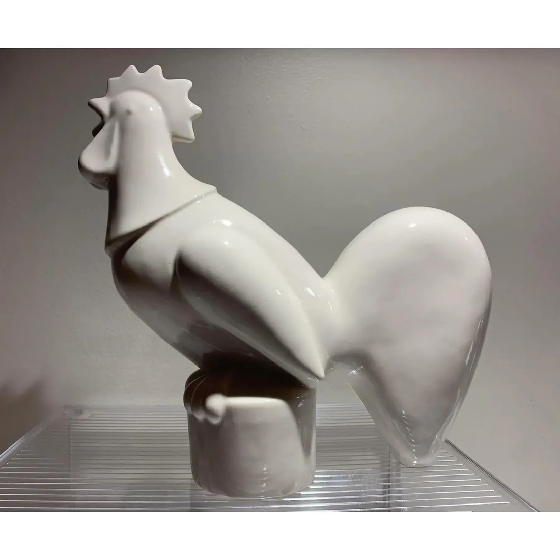 Waylande Gregory Art Deco Ceramic Rooster Sculpture, Glazed, 1940s, Usa - 3