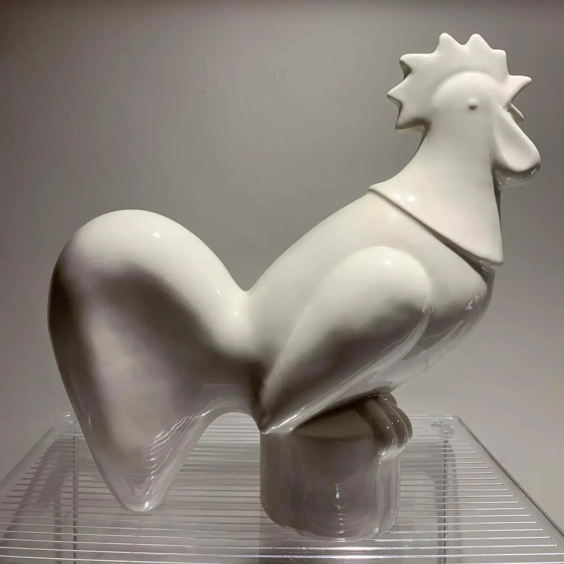 Waylande Gregory Art Deco Ceramic Rooster Sculpture, Glazed, 1940s, Usa - 4