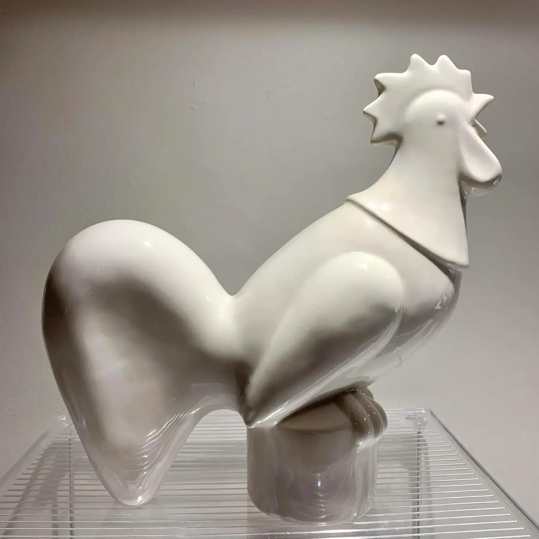 Waylande Gregory Art Deco Ceramic Rooster Sculpture, Glazed, 1940s, Usa - 5