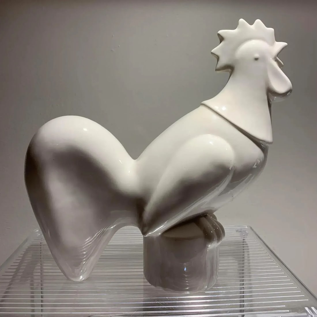 Waylande Gregory Art Deco Ceramic Rooster Sculpture, Glazed, 1940s, Usa - 6
