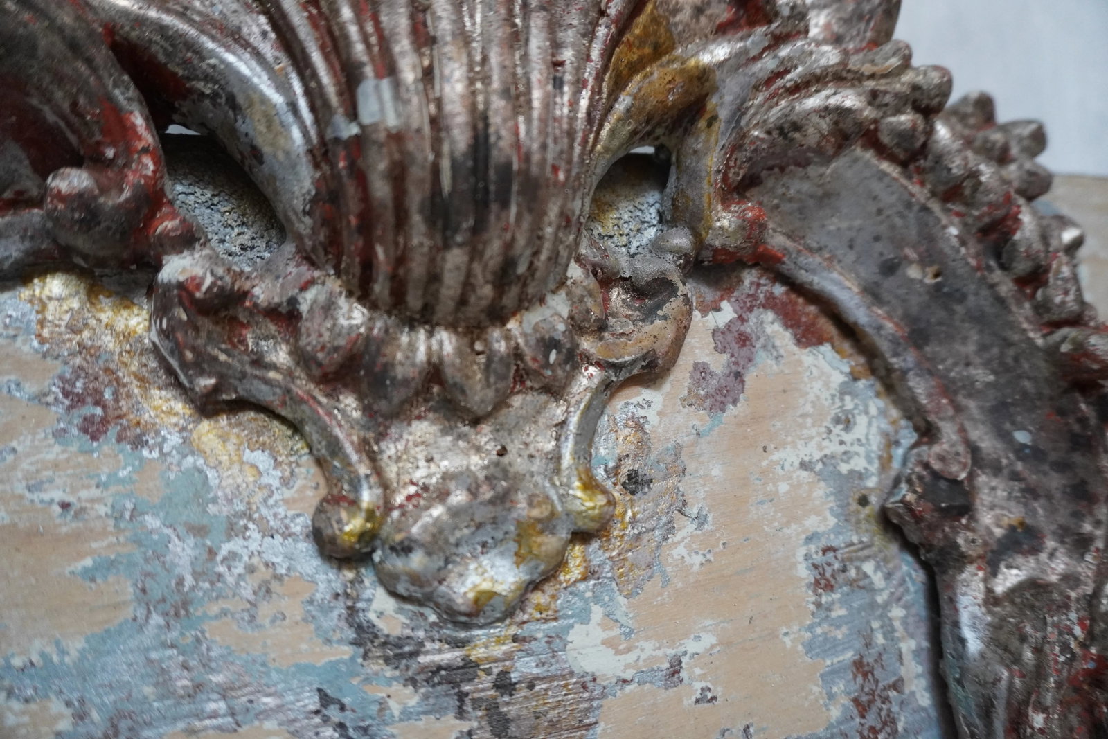 French Painted and Parcel Gilt Mirror - 10