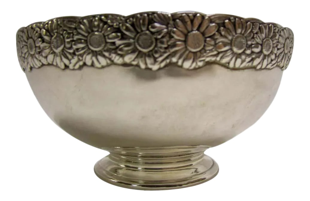 19th Century Signed Tiffany Vine Pattern Sterling Silver Bowl (1 of 12)