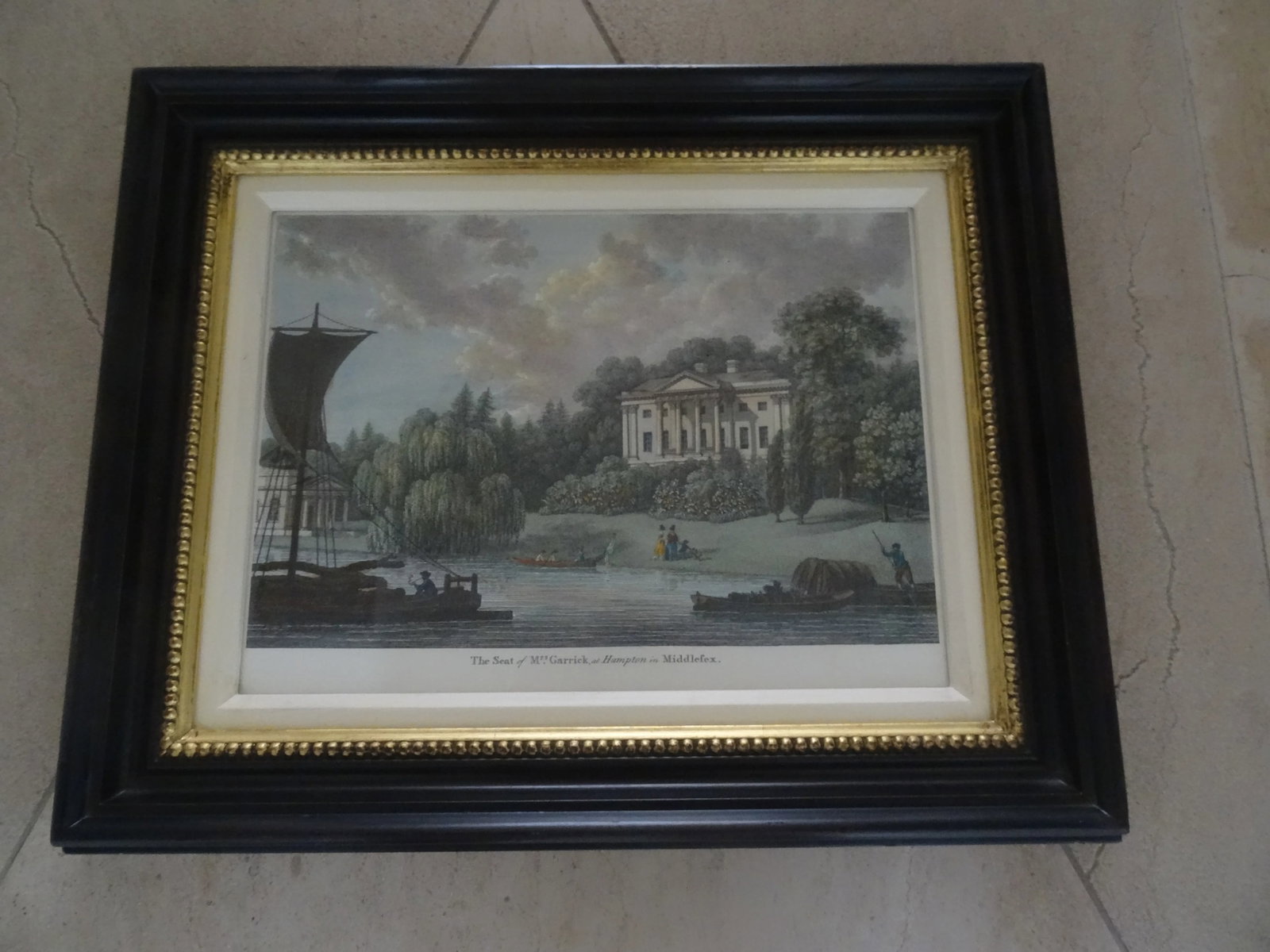 Late 20th Century Vintage Color Lithograph in Custom Frame - 2