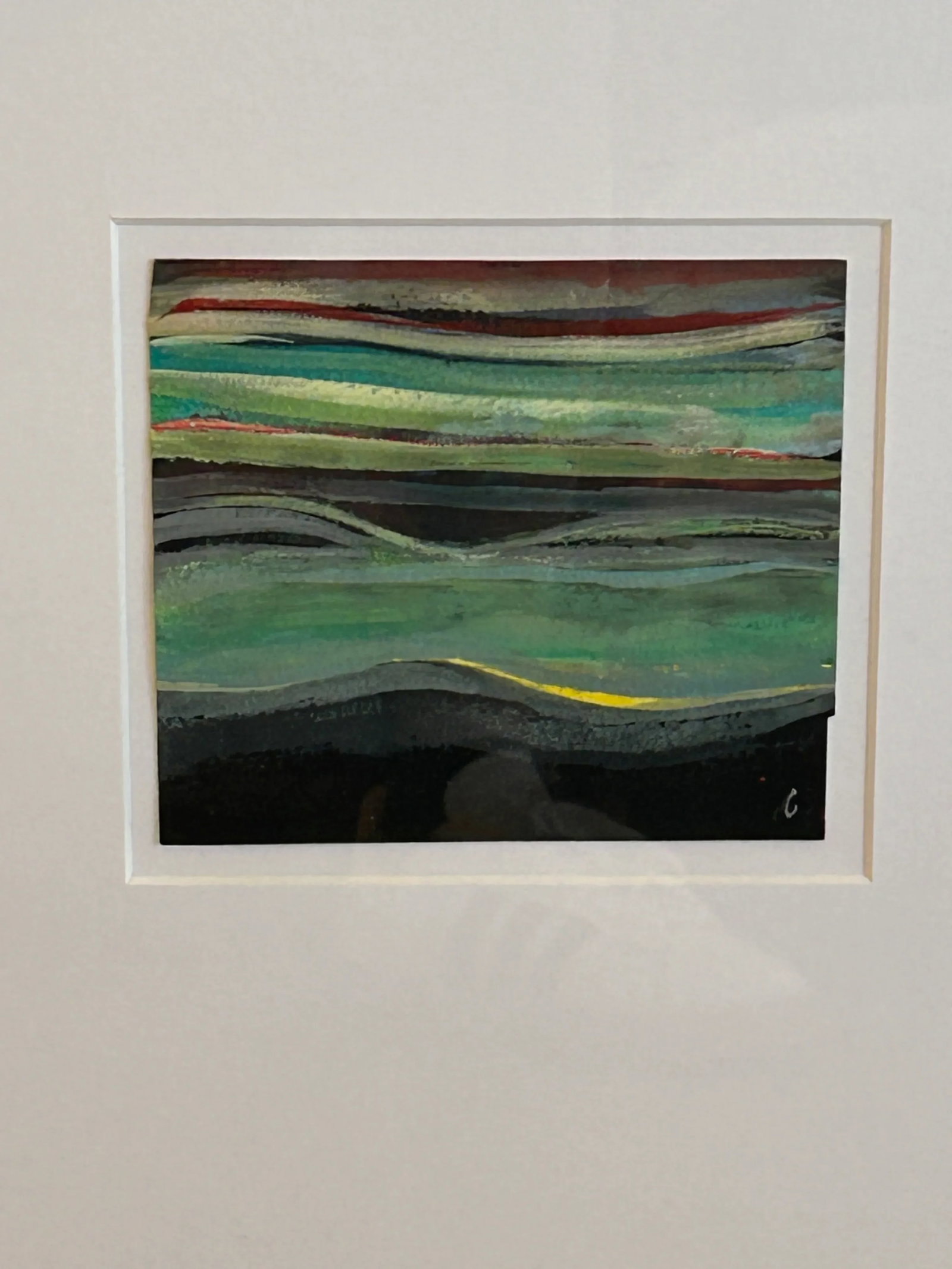 Framed Abstract Pastels by Thomas George -Set of 3 - 3