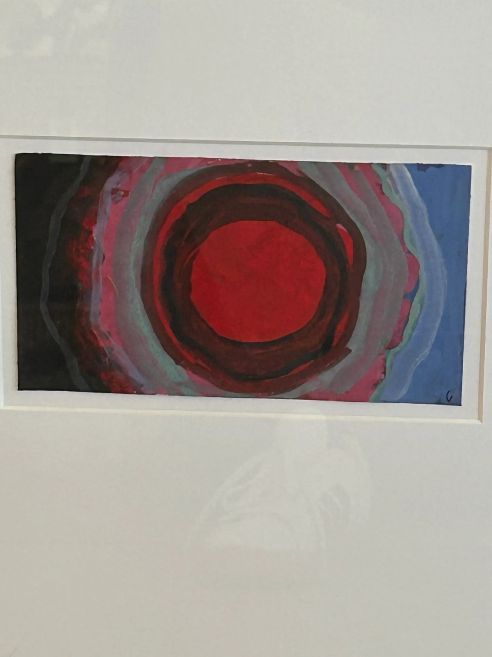Framed Abstract Pastels by Thomas George -Set of 3 - 4