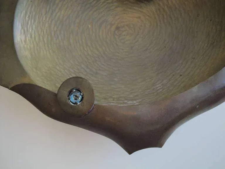 Los Castillo Abalone Shell and Brass Fish Platter - 3