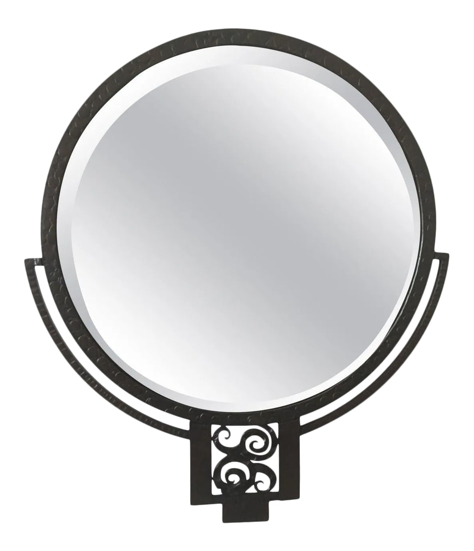 Edgar Brandt Wrought Iron Mirror (1 of 6)