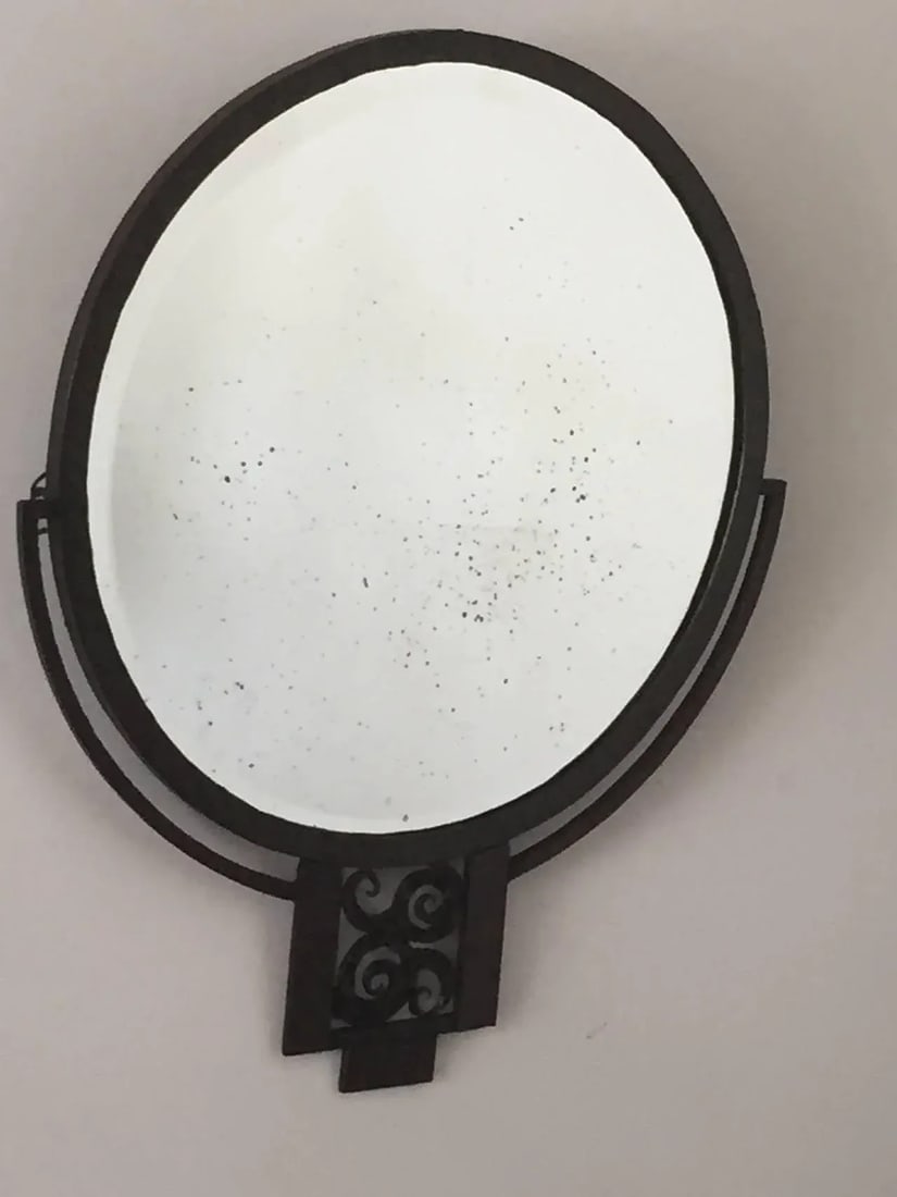 Edgar Brandt Wrought Iron Mirror - 2