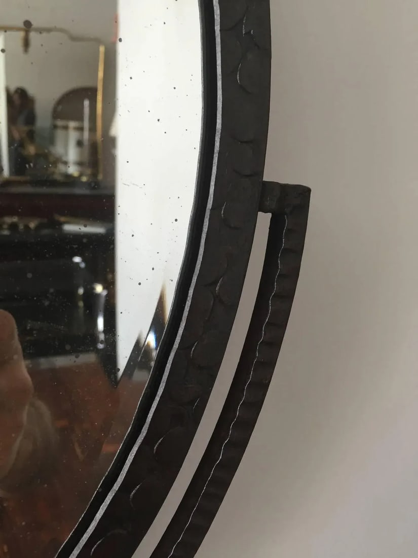 Edgar Brandt Wrought Iron Mirror - 4
