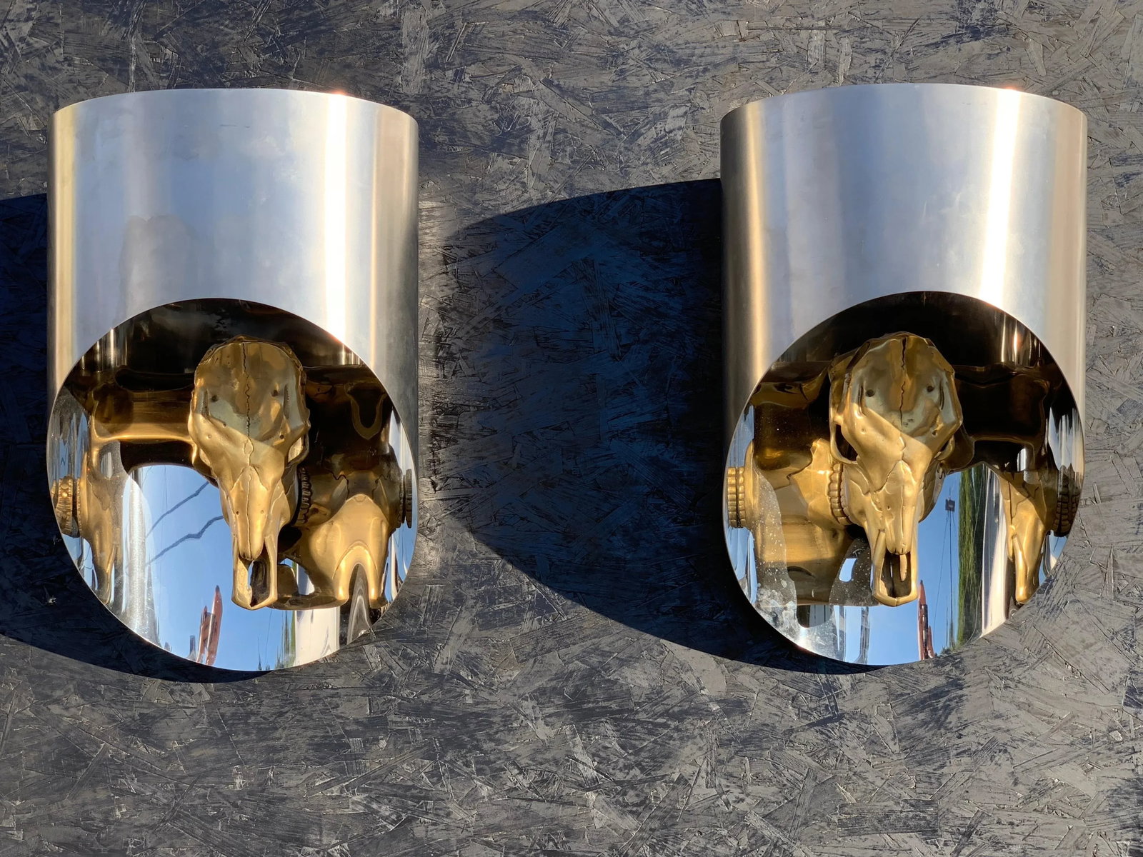 Totem Sconces Attributed to Maria Pergay - a Pair - 2