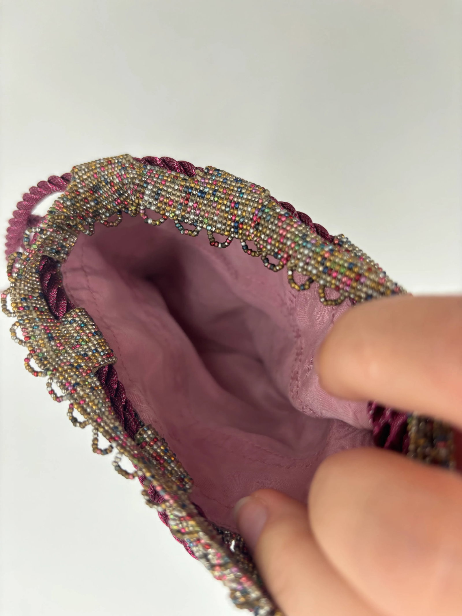 Mid 20th Century Purple Multicolor Purse - 7