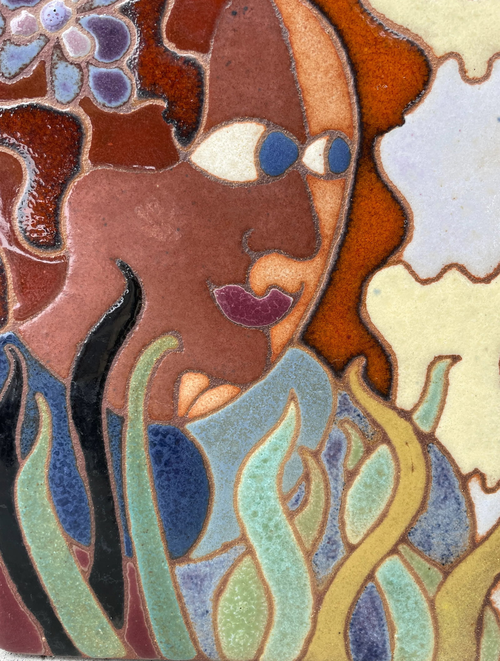 1980s "Bonita" Ceramic Mosaic by Guillermo Wagner Granizo - 2