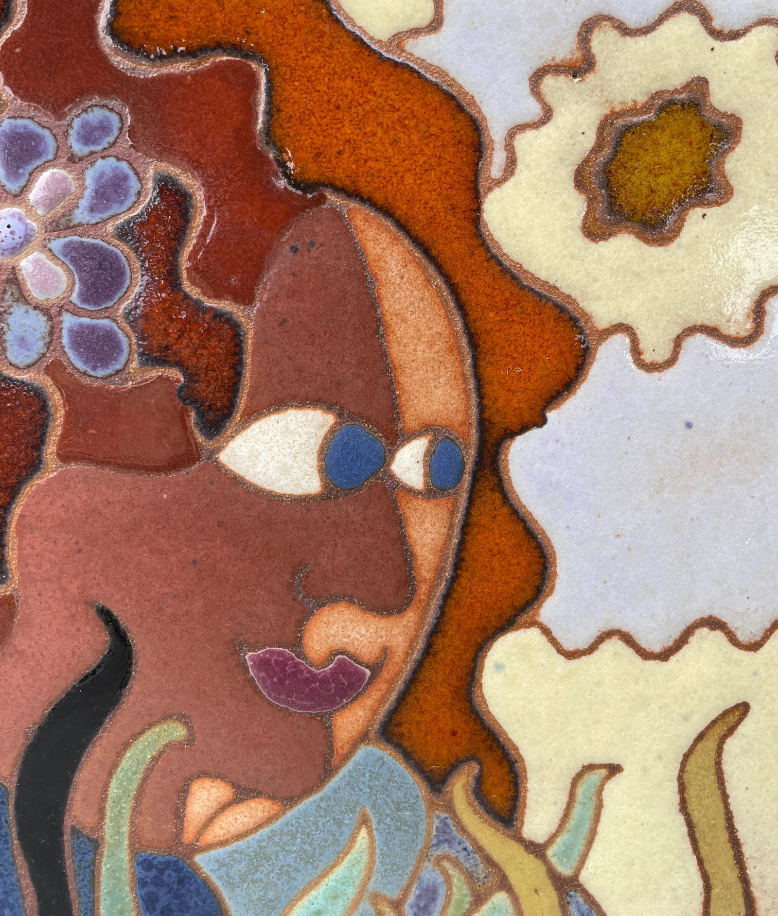 1980s "Bonita" Ceramic Mosaic by Guillermo Wagner Granizo - 5