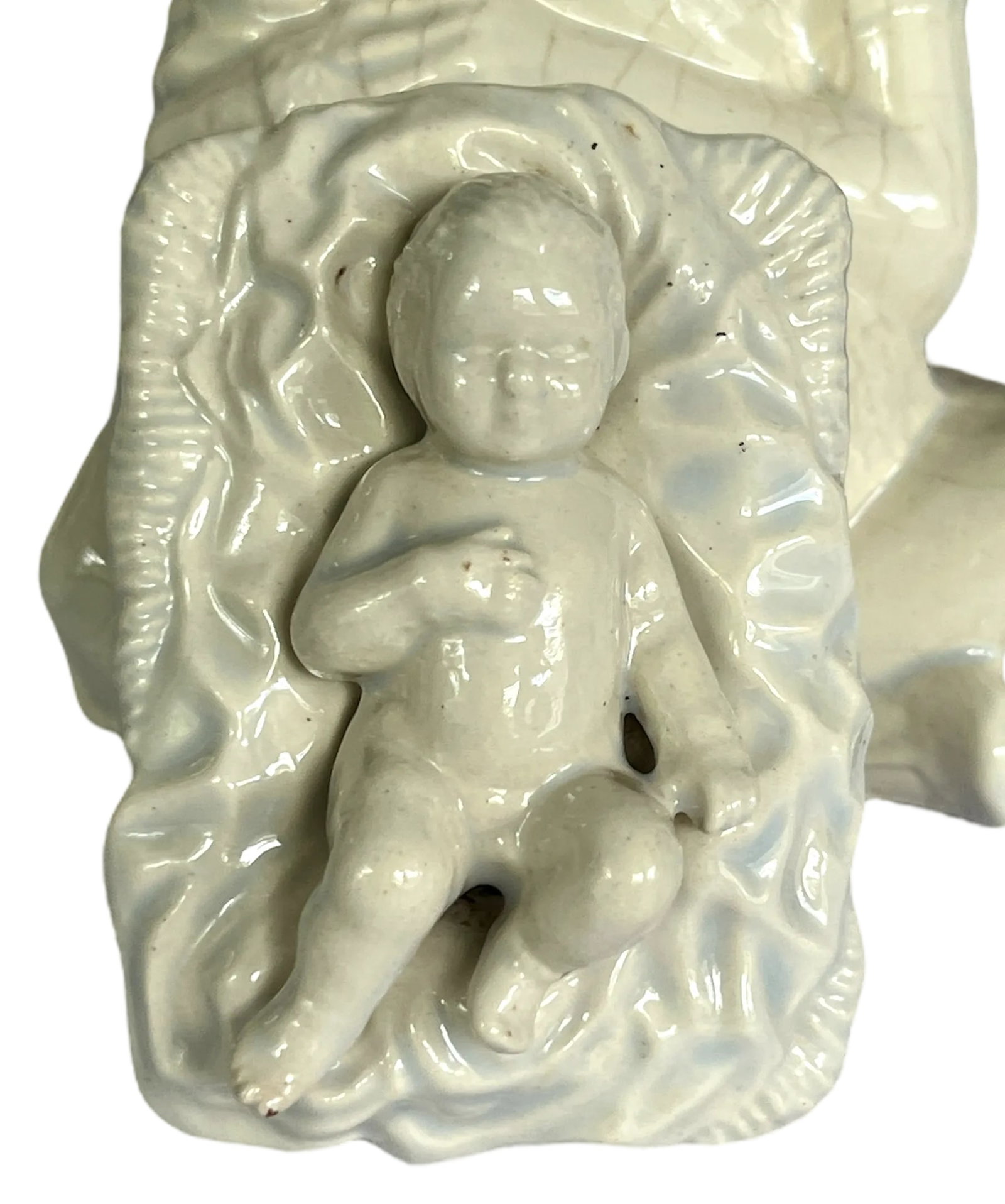Vintage White Porcelain Nativity Scene Set – 10 Pieces - 5