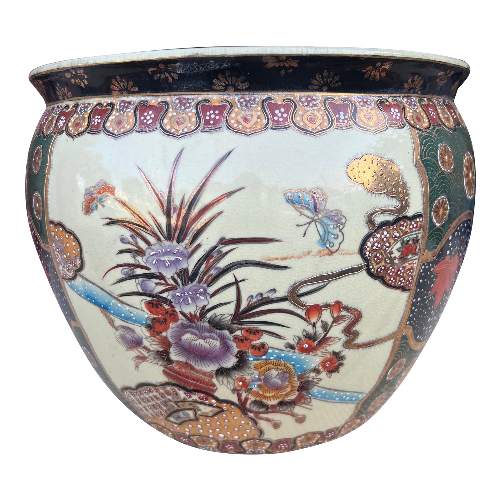Vintage Chinese Porcelain Jardiniere Planter, Circa 1970's (1 of 12)