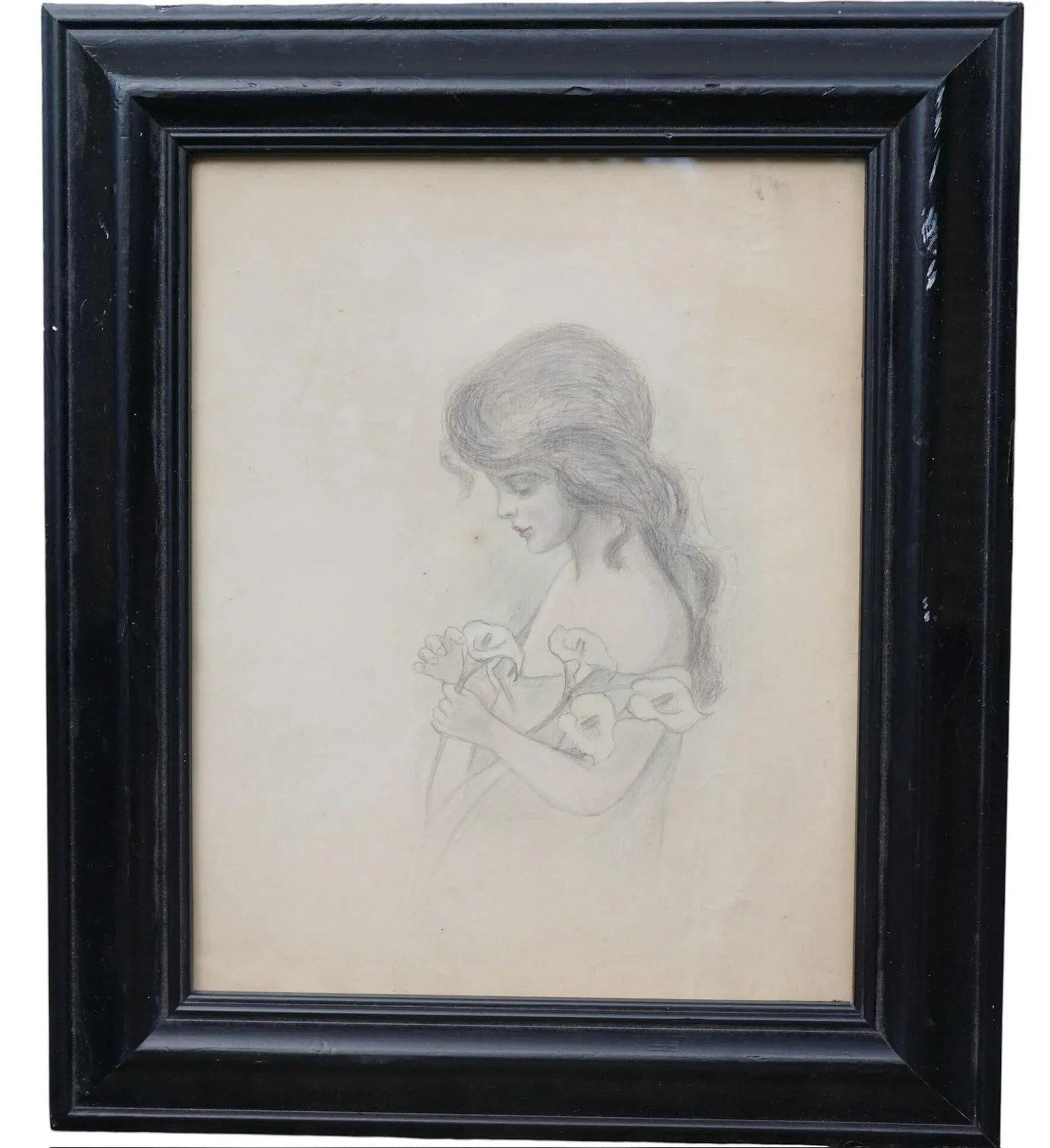 Group of 4 w.c. Vincent Watercolor Portraits - 2