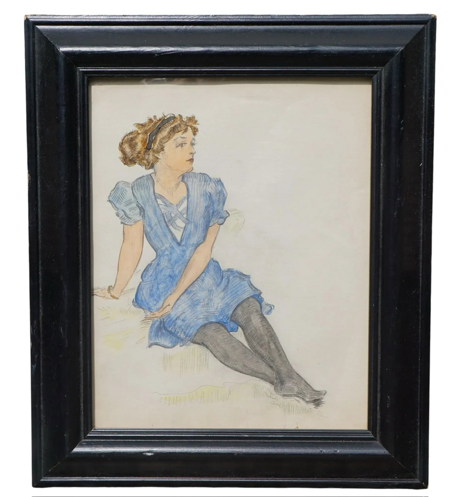 Group of 4 w.c. Vincent Watercolor Portraits - 7