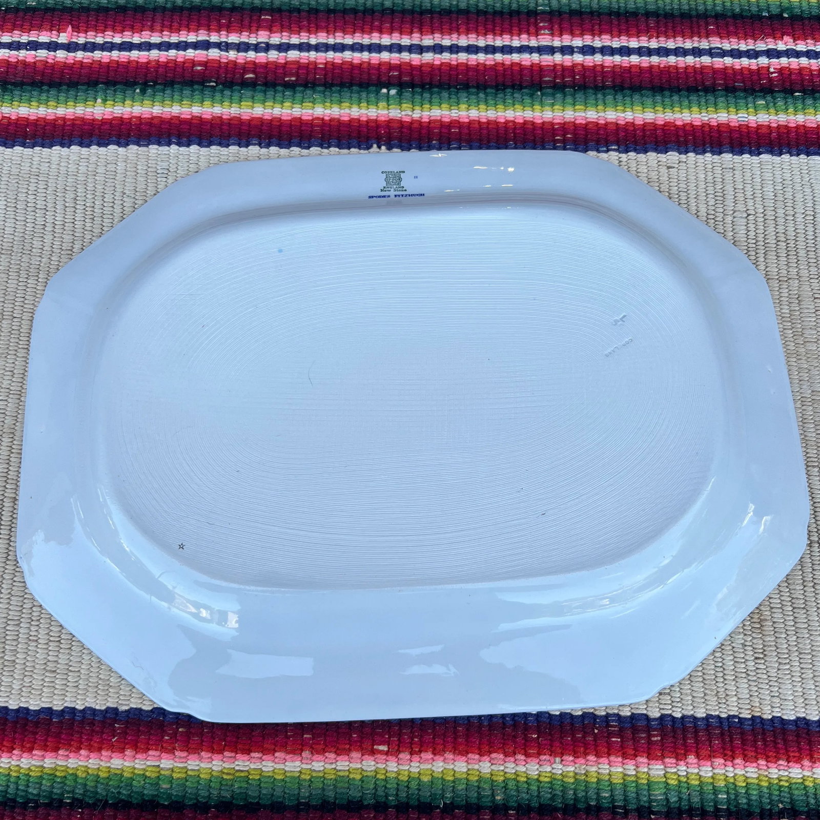 A Copeland Spode Fitzhugh Blue Platter Circa 1960's - 11