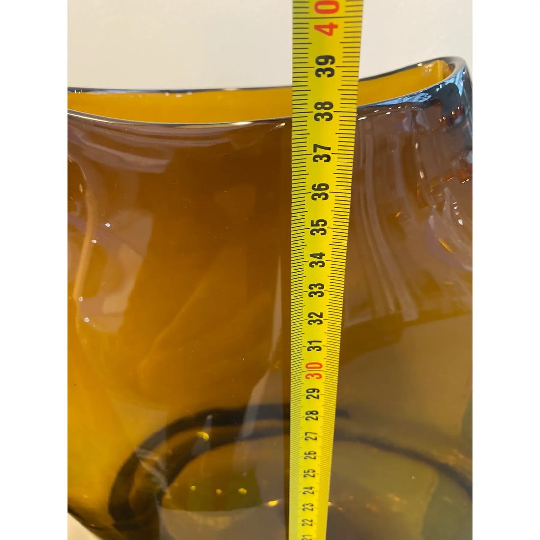 Italian Unique Artistic Murano Glass Vases Amber/Fume' - 3