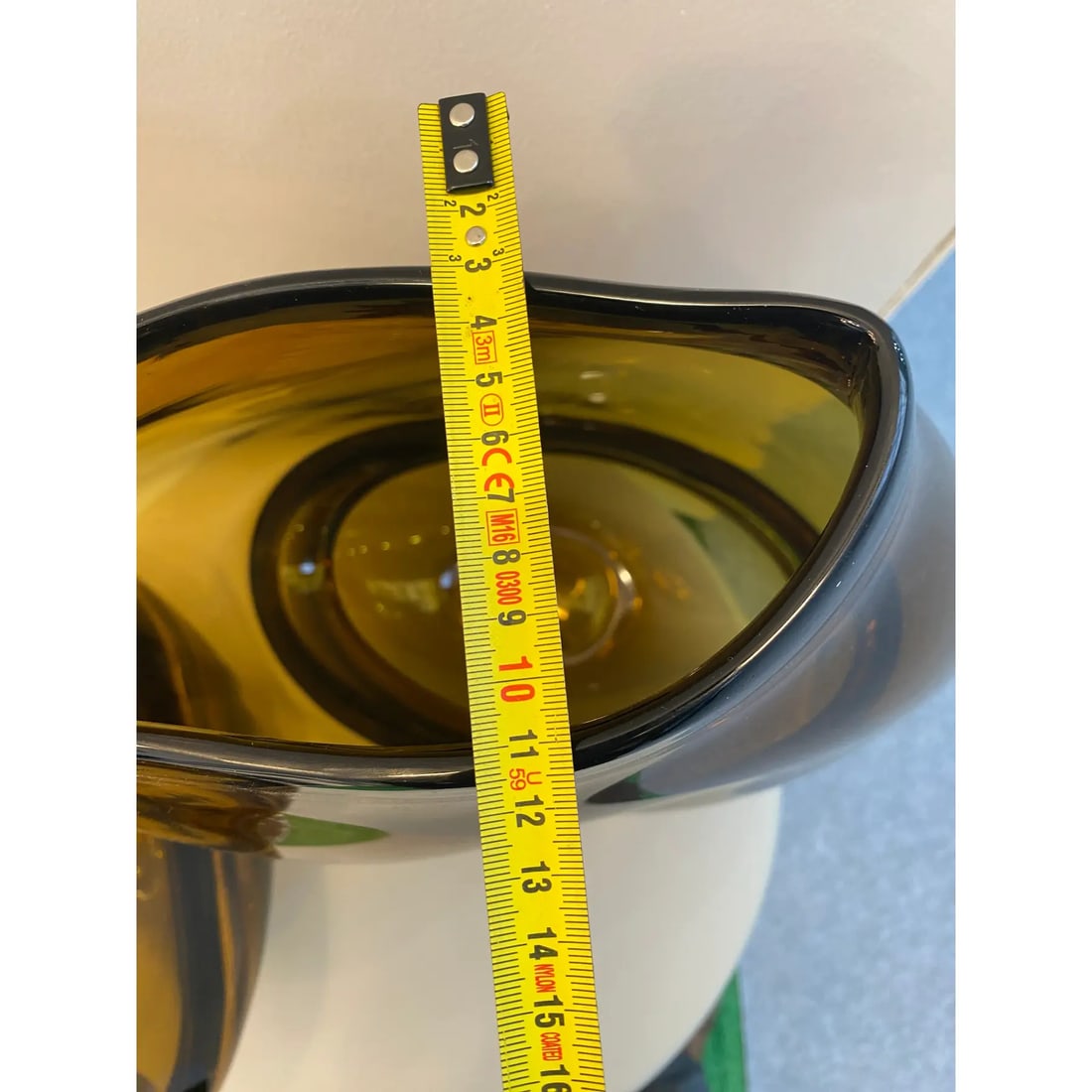 Italian Unique Artistic Murano Glass Vases Amber/Fume' - 5