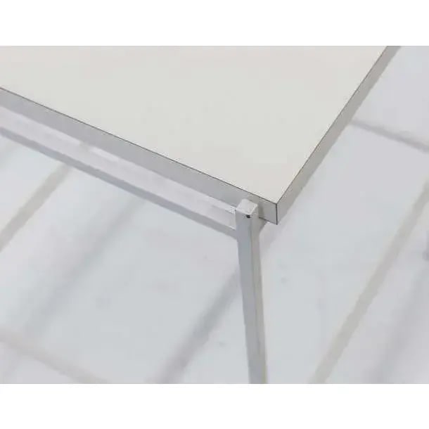 Frederick Weinberg Minimalist Steel Side Table, White, Usa - 2