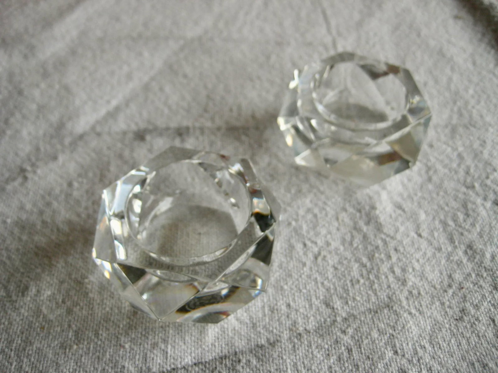 1970s French Mid-Century Modern Baccarat Crystal Salt and Pepper Set - 4