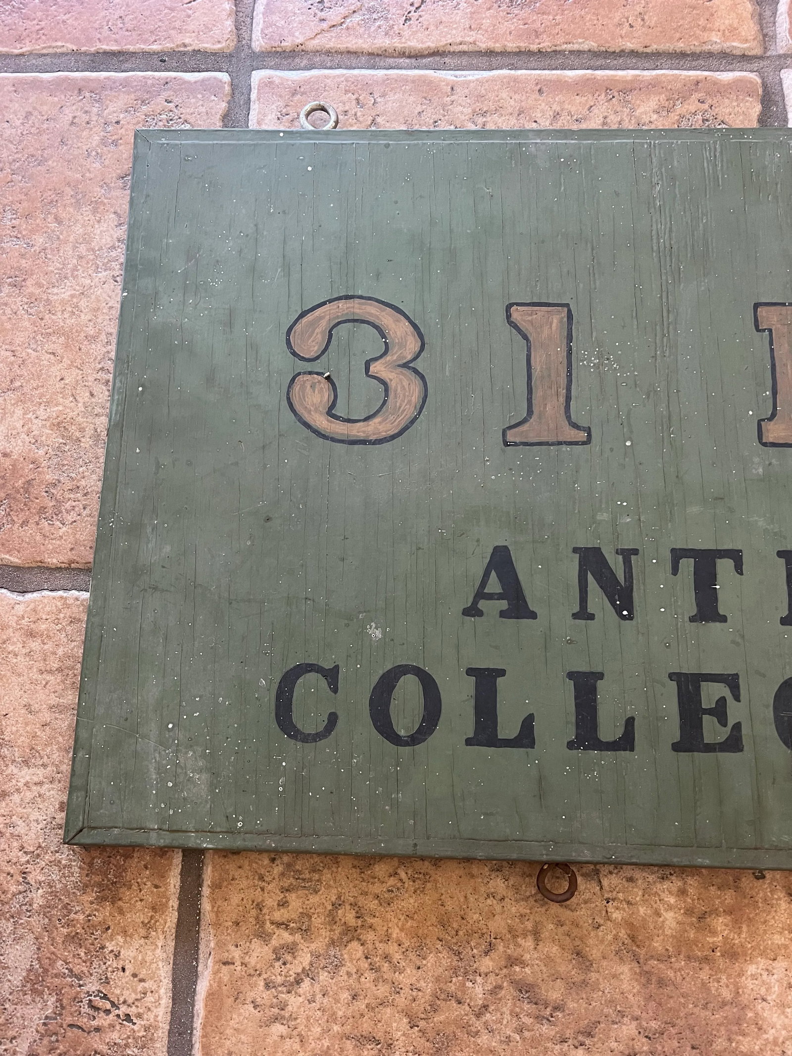 Large Antique Store Sign Wood Hand-Painted Vintage Original - 2